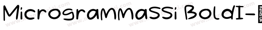 MicrogrammaSSi BoldI字体转换